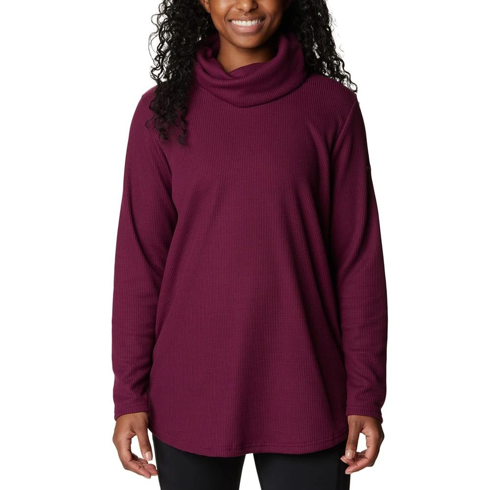 商品Columbia|Women's Holly Hideaway Waffle Cowl-Neck Pullover Top,价格¥236,第1张图片