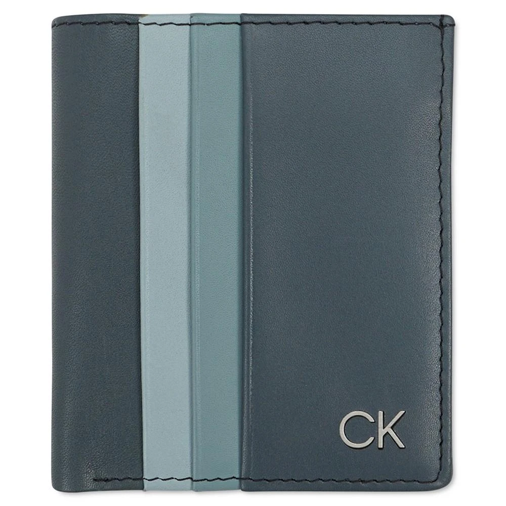 商品Calvin Klein|Men's Leather Colorblocked RFID Duofold Wallet,价格¥137,第1张图片