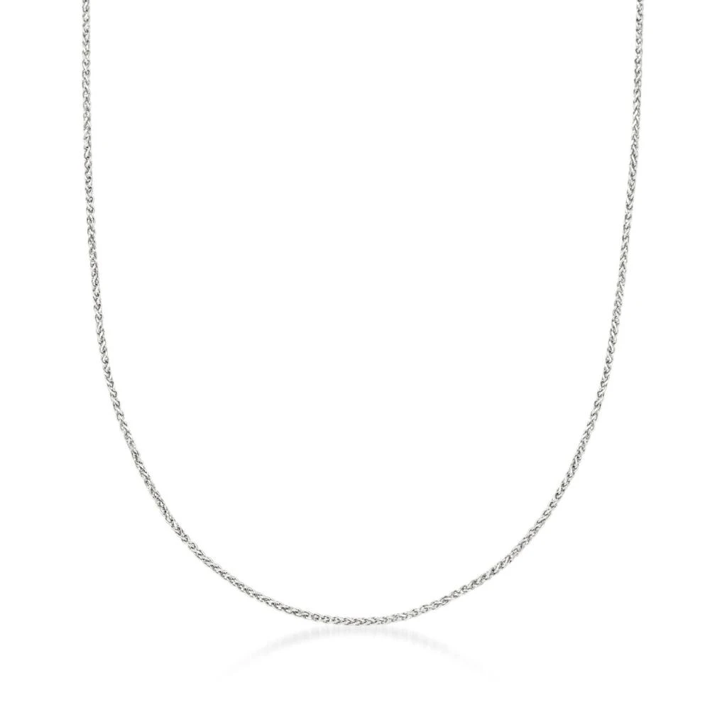 商品Ross-Simons|1mm 14kt White Gold Wheat Chain Necklace,价格¥1936,第1张图片