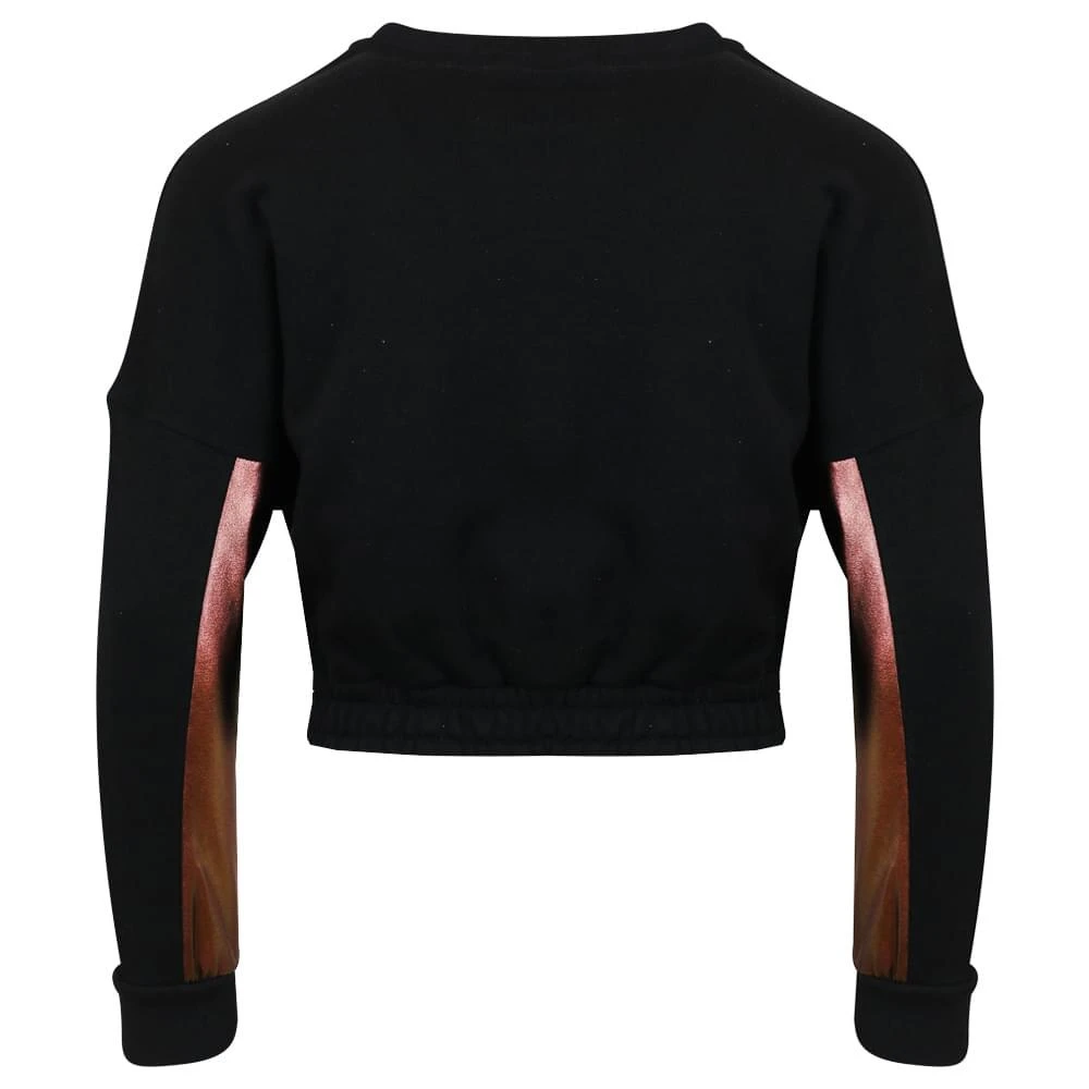 商品PINKO|Metallic Panel Black Sweatshirt,价格¥192,第3张图片详细描述