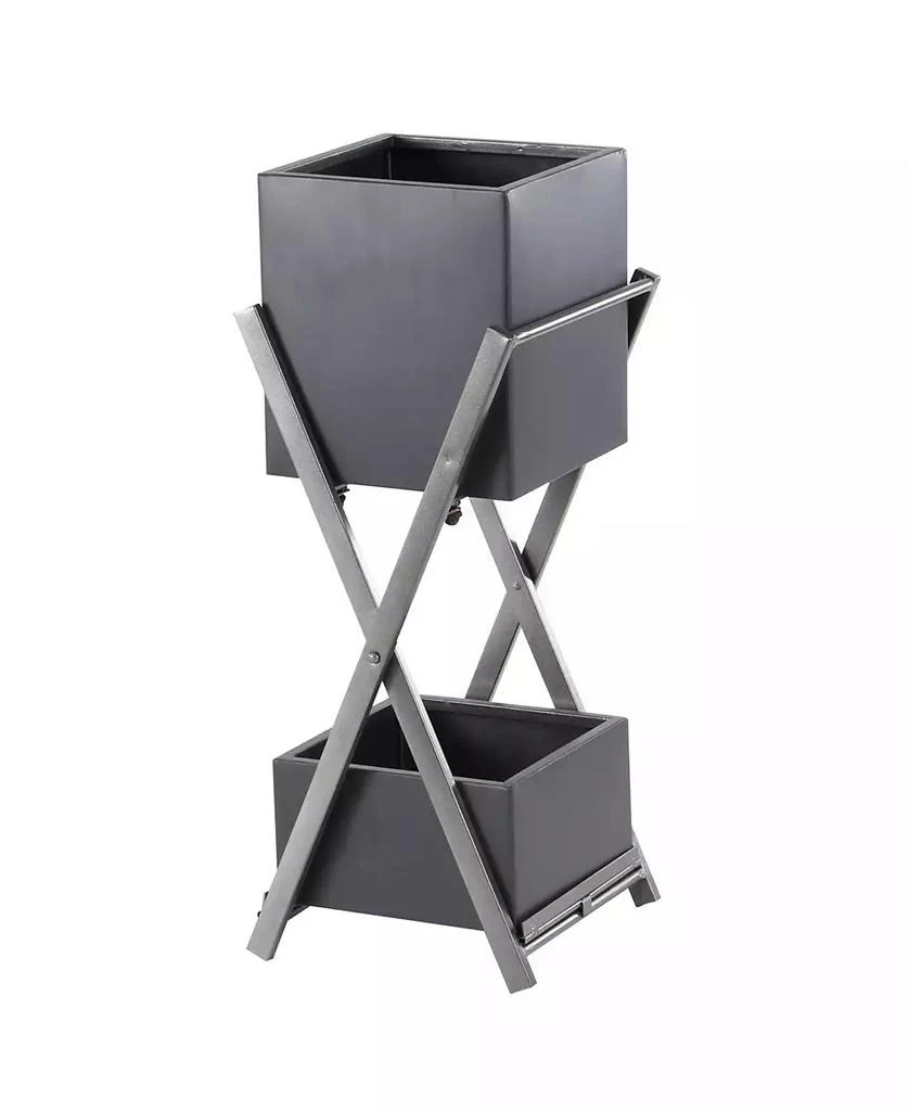 商品Rosemary Lane|Set of 2 Industrial Tin 2-Tiered Plant Stands,价格¥1285,第4张图片详细描述