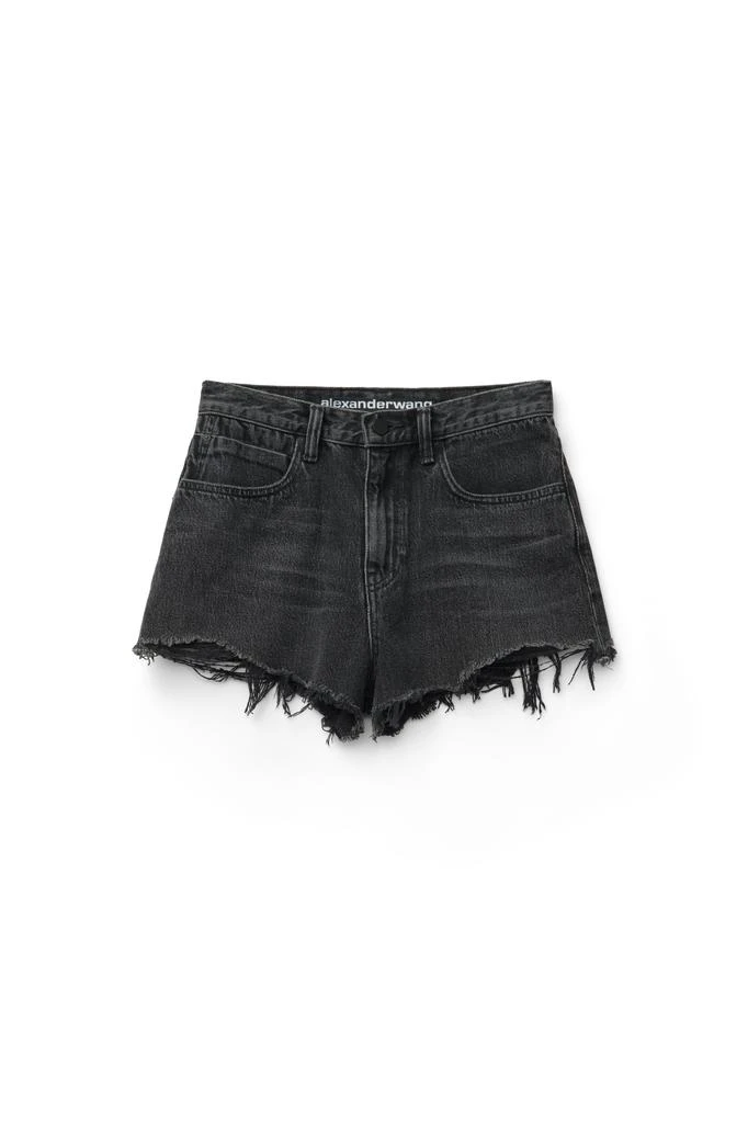 商品Alexander Wang|BITE SHORT IN GREY AGED DENIM,价格¥1890,第1张图片