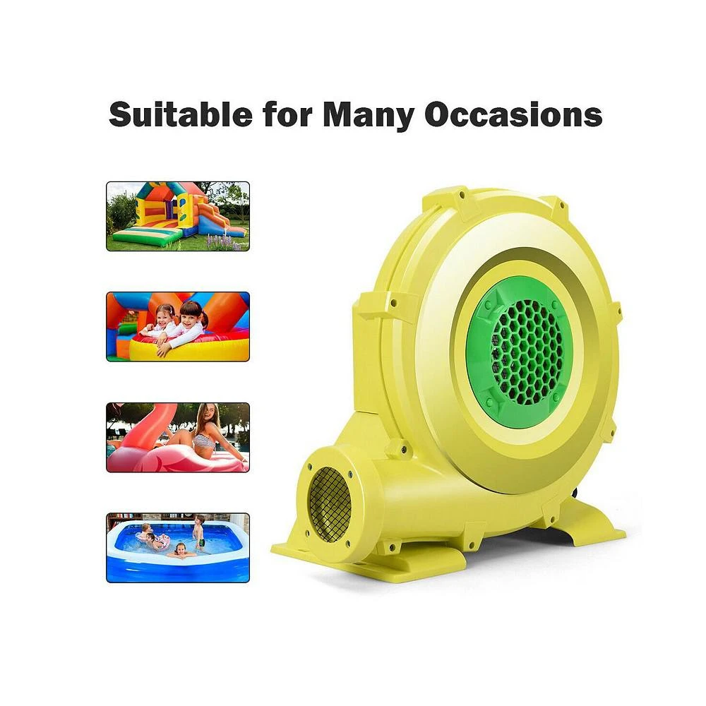 商品Costway|Air Blower Pump Fan 950 Watt 1.25HP For Inflatable Bounce House Bouncy Castle,价格¥840,第3张图片详细描述