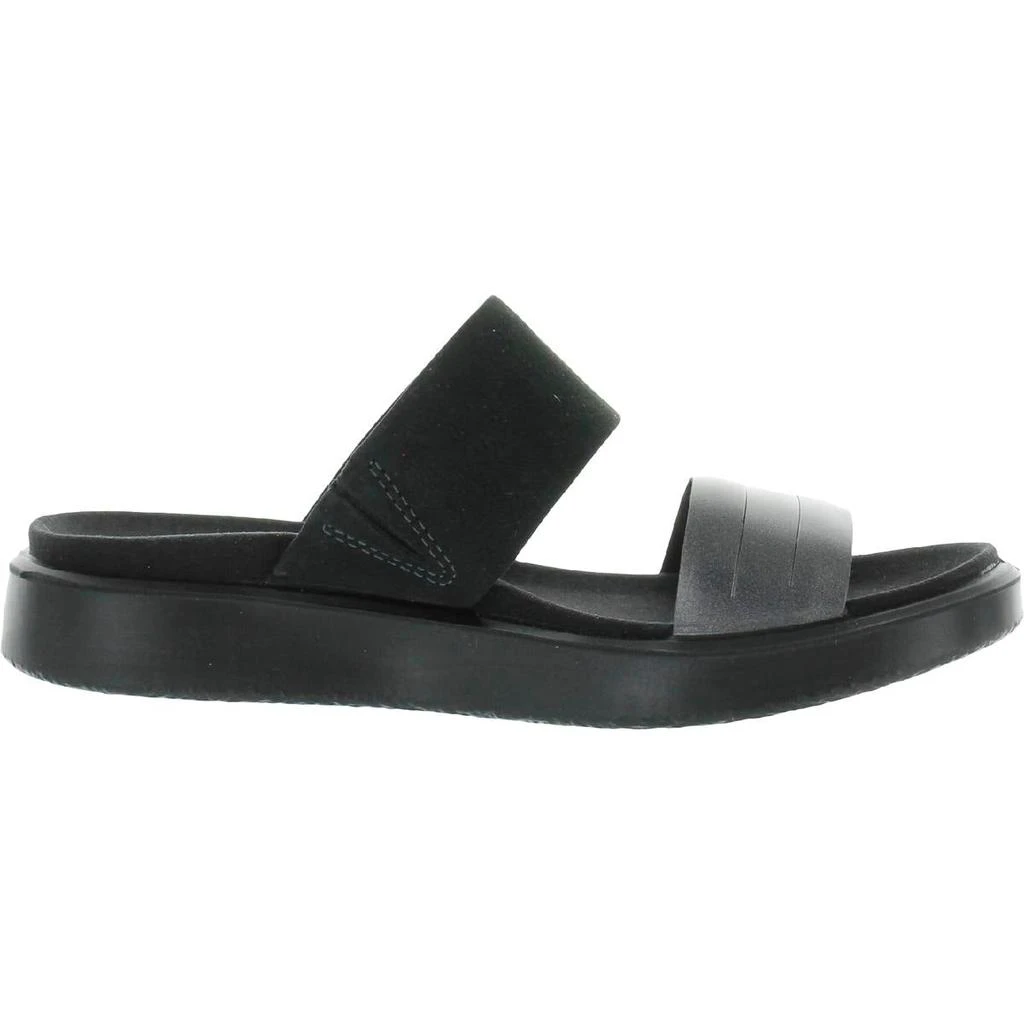 商品ECCO|Womens Leather Metallic Slide Sandals,价格¥366,第2张图片详细描述