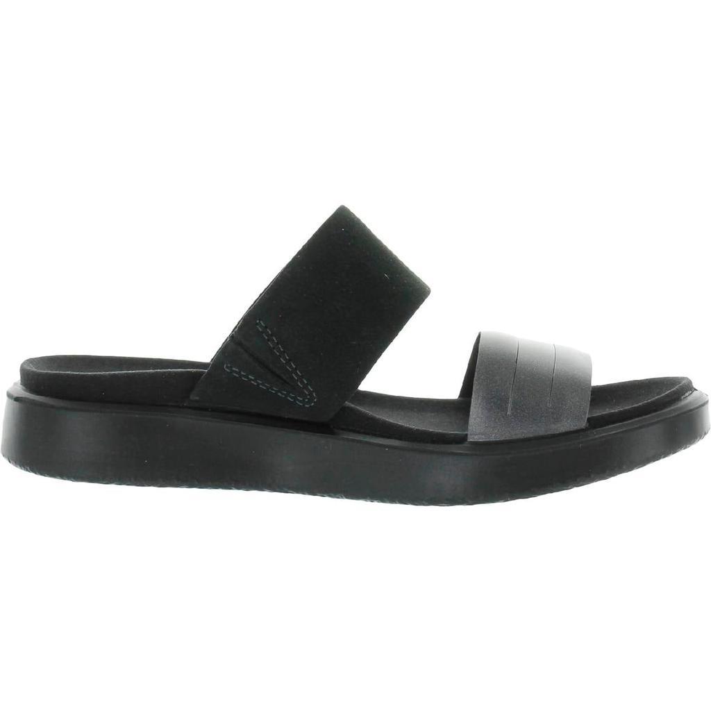 商品ECCO|Womens Leather Metallic Slide Sandals,价格¥444-¥564,第4张图片详细描述