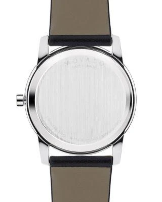 商品Movado|Museum经典不锈钢手表，40毫米,价格¥3665,第2张图片详细描述