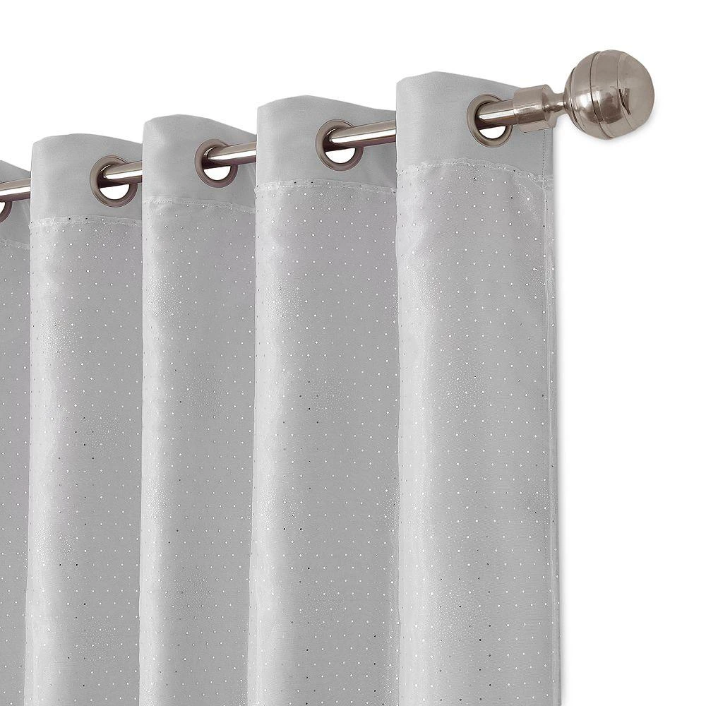 Aurora Kids Room Darkening Layered Sheer Curtain Panel, 52" x 84" 商品