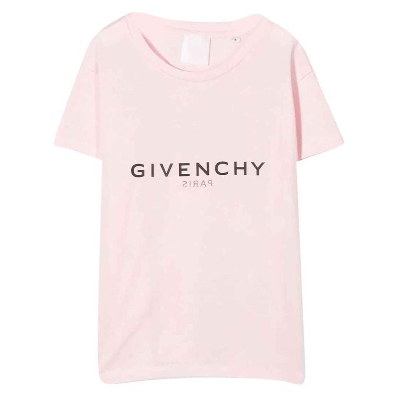 商品Givenchy|大童款 浅粉色棉质logo印花T恤【香港仓极速发货】,价格¥1152,第1张图片