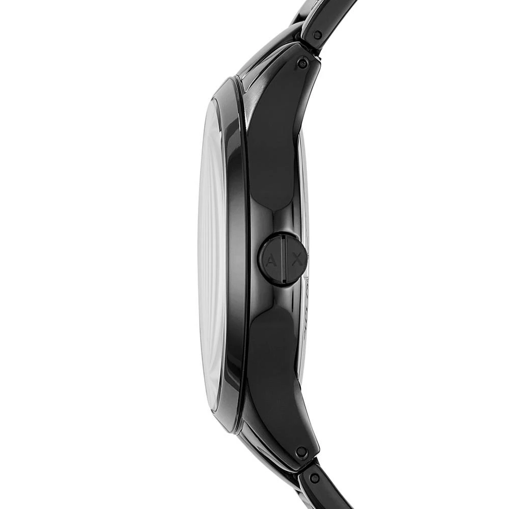 商品Armani Exchange|Men's Black Stainless Steel Bracelet Watch Gift Set 46mm,价格¥1108,第2张图片详细描述