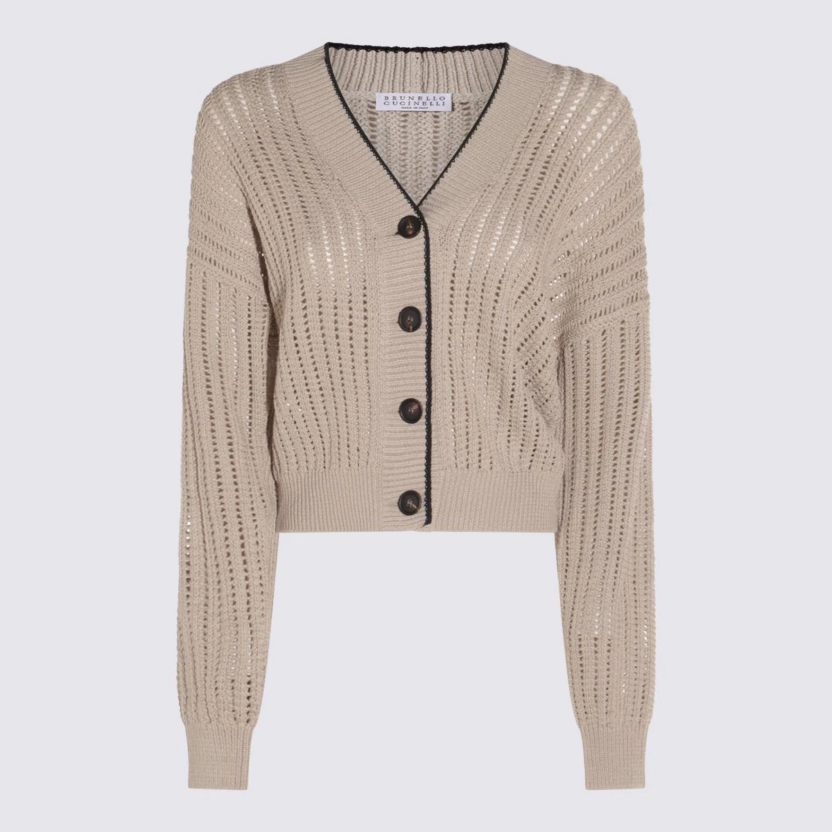 商品Brunello Cucinelli|Brunello Cucinelli 女士针织毛衣 MSB582016C9731 浅棕色,价格¥9023 描述