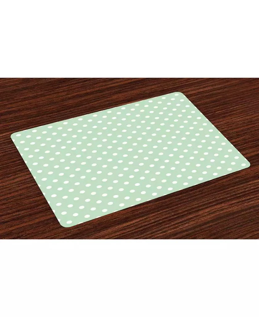 商品Ambesonne|Mint Place Mats, Set of 4,价格¥225,第1张图片