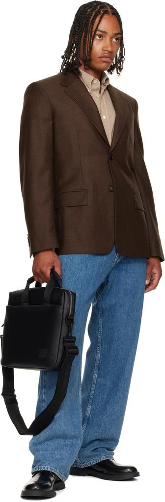 商品Hugo Boss|Black Faux-Leather Briefcase,价格¥1458,第4张图片详细描述