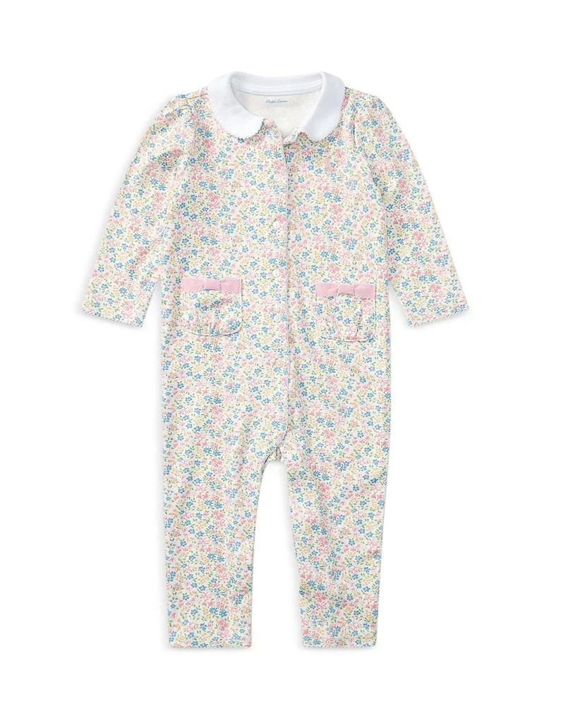 商品Ralph Lauren|女婴Girls' Floral Coverall - Baby,价格¥299,第1张图片