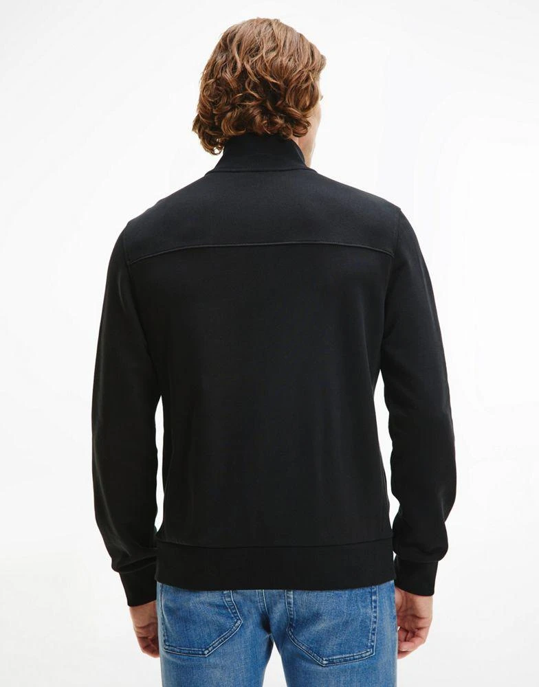 商品Calvin Klein|Calvin Klein small chest logo half zip sweatshirt in black,价格¥479,第2张图片详细描述