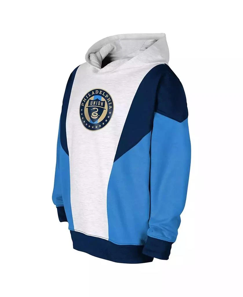 商品Outerstuff|Big Boys and Girls Ash, Navy Philadelphia Union Champion League Fleece Pullover Hoodie,价格¥374,第2张图片详细描述