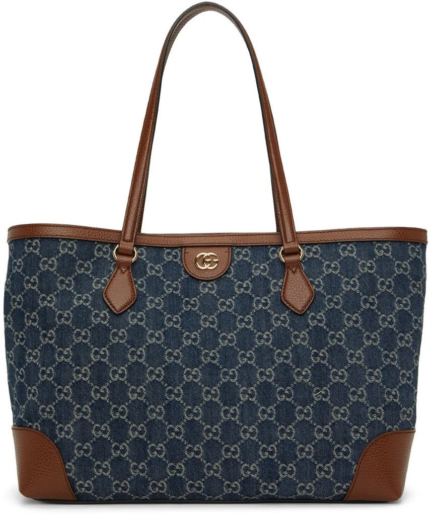 商品Gucci|蓝色中号 Ophidia 托特包,价格¥14562,第1张图片