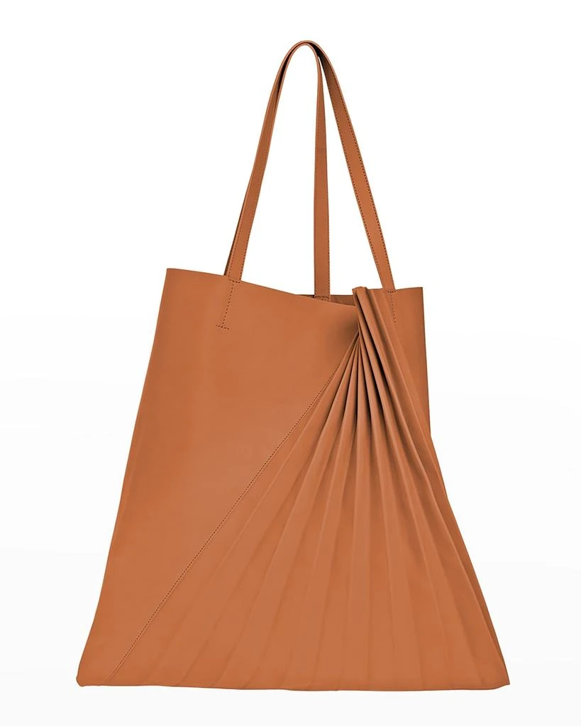 商品Sabrina Zeng|Chiaroscuro Pleated Lambskin Tote Bag,价格¥4652,第1张图片