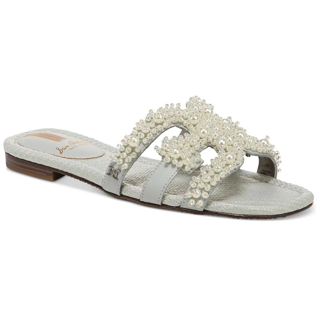 商品Sam Edelman|Sam Edelman Womens bay perla Embellished Slip On Slide Sandals,价格¥305,第3张图片详细描述