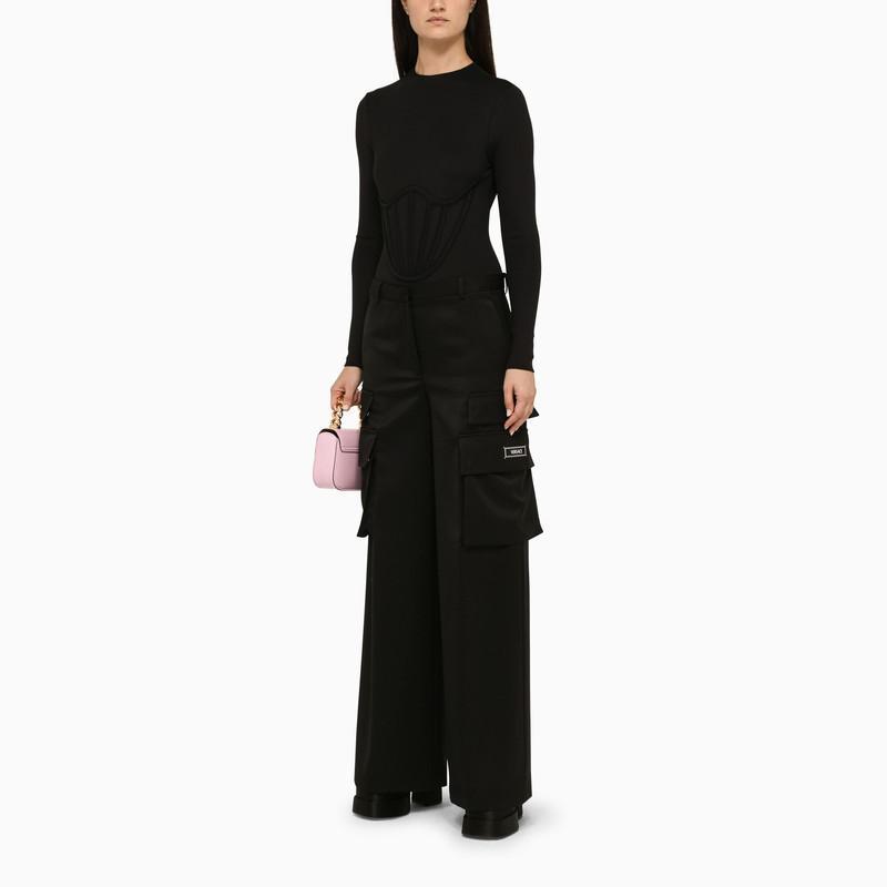 商品Versace|Black wool multi-pocket cargo,价格¥10379,第4张图片详细描述