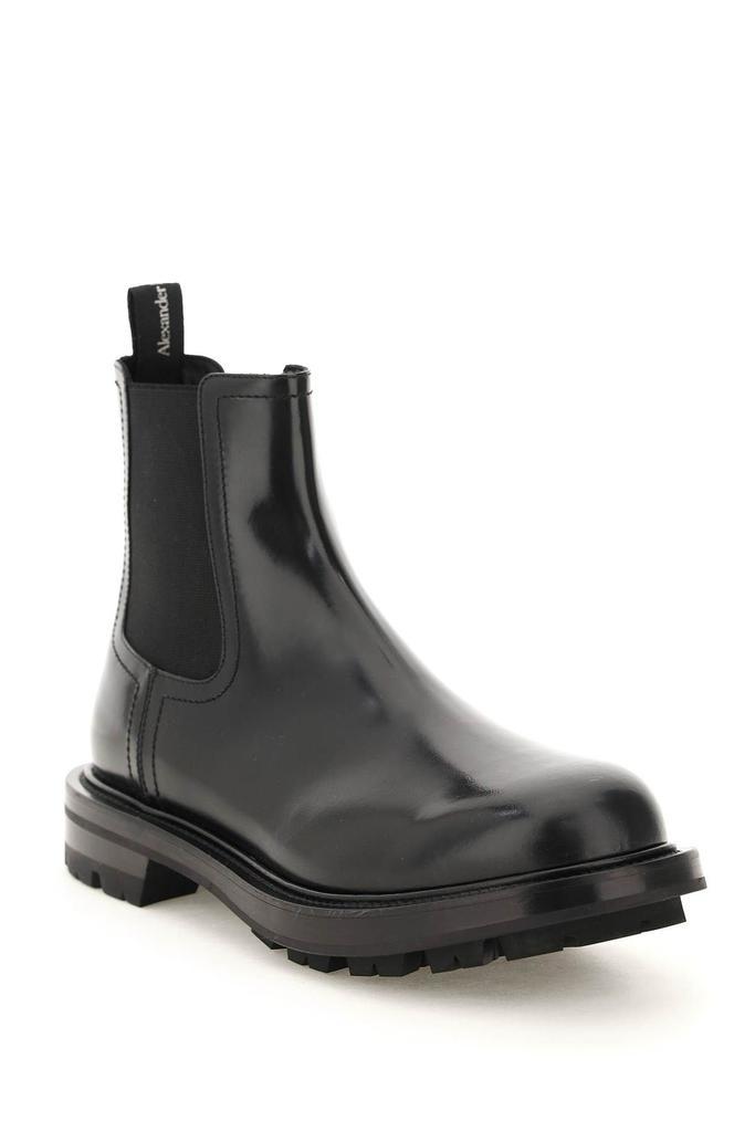 商品Alexander McQueen|BRUSHED LEATHER CHELSEA BOOTS,价格¥3737,第6张图片详细描述