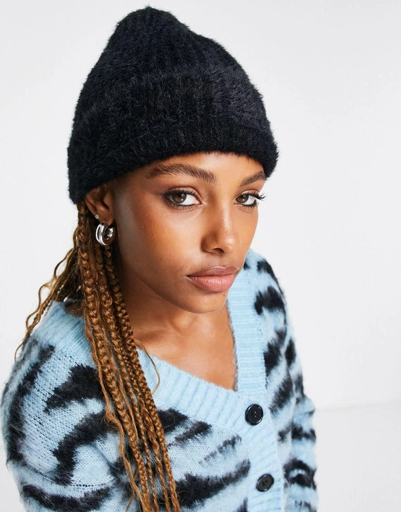 商品Topshop|Topshop supersoft beanie in black,价格¥67,第1张图片