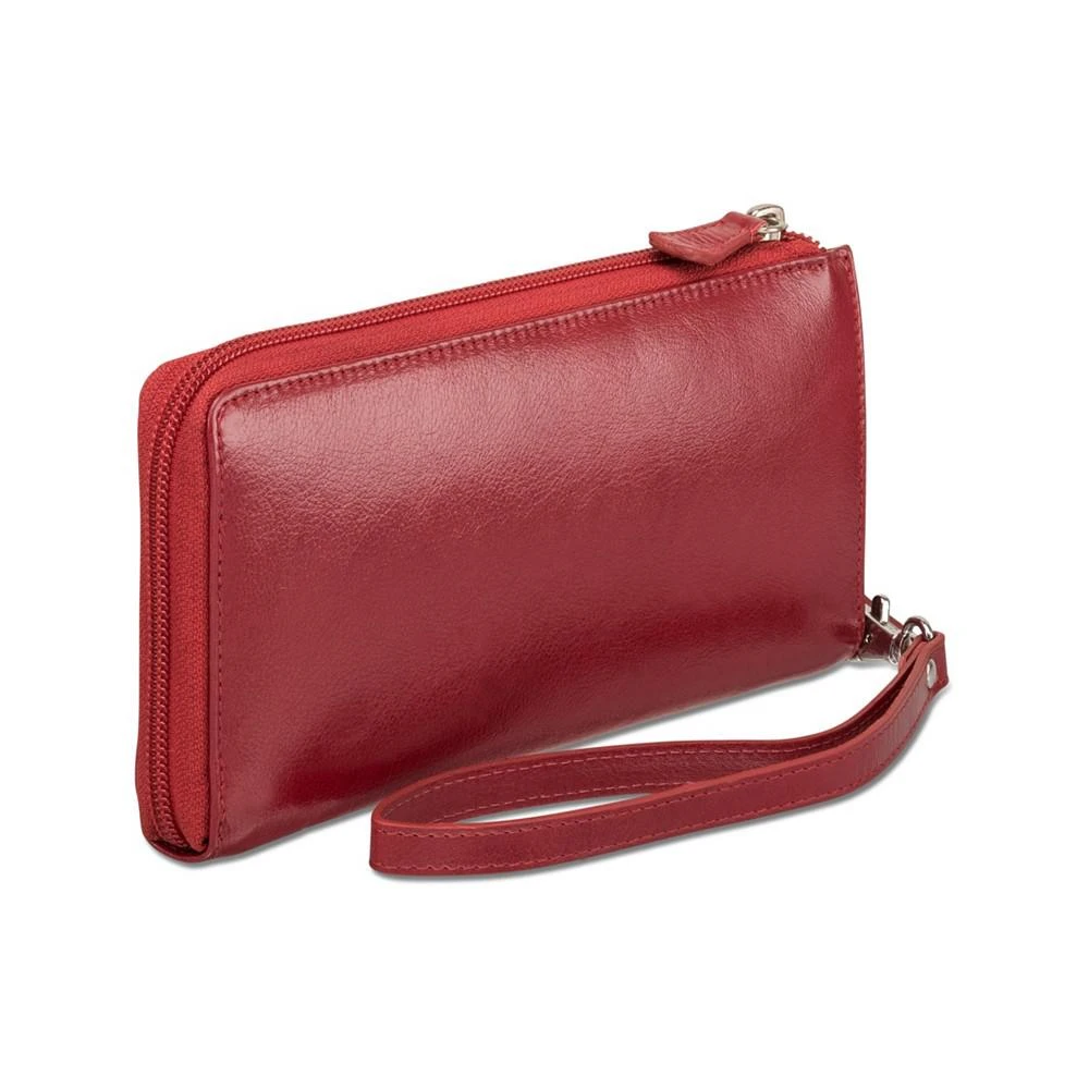 商品Mancini Leather Goods|Equestrian-2 Collection RFID Secure Large Trifold Wallet,价格¥955,第3张图片详细描述