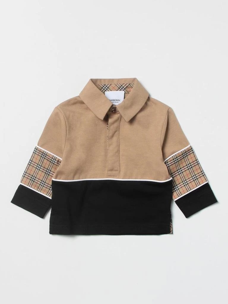 商品Burberry|Burberry cotton polo shirt with tartan details,价格¥1455,第1张图片