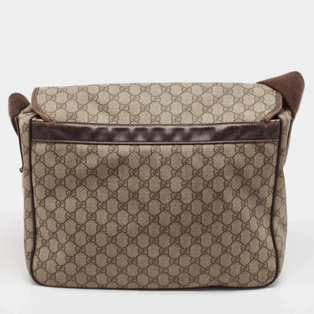 商品[二手商品] Gucci|Gucci Beige/Brown GG Supreme Canvas and Leather Diaper Messenger Bag,价格¥3551,第5张图片详细描述