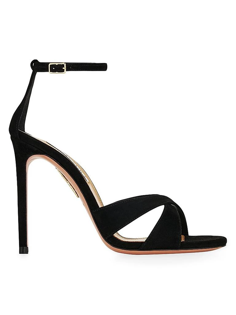 商品Aquazzura|Divine 105MM Suede Sandals,价格¥6236,第1张图片