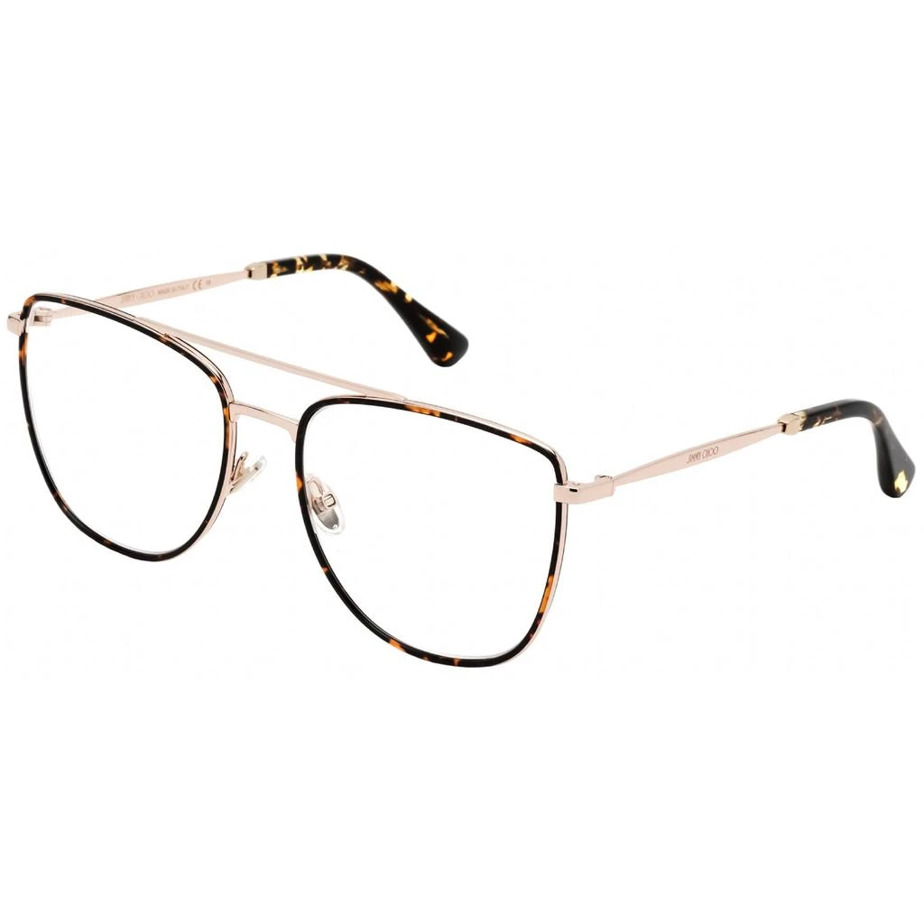 商品Jimmy Choo|Jimmy Choo Women's Eyeglasses - Clear Demo Lens Gold/Havana Frame | JC 250 006J 00,价格¥530,第1张图片