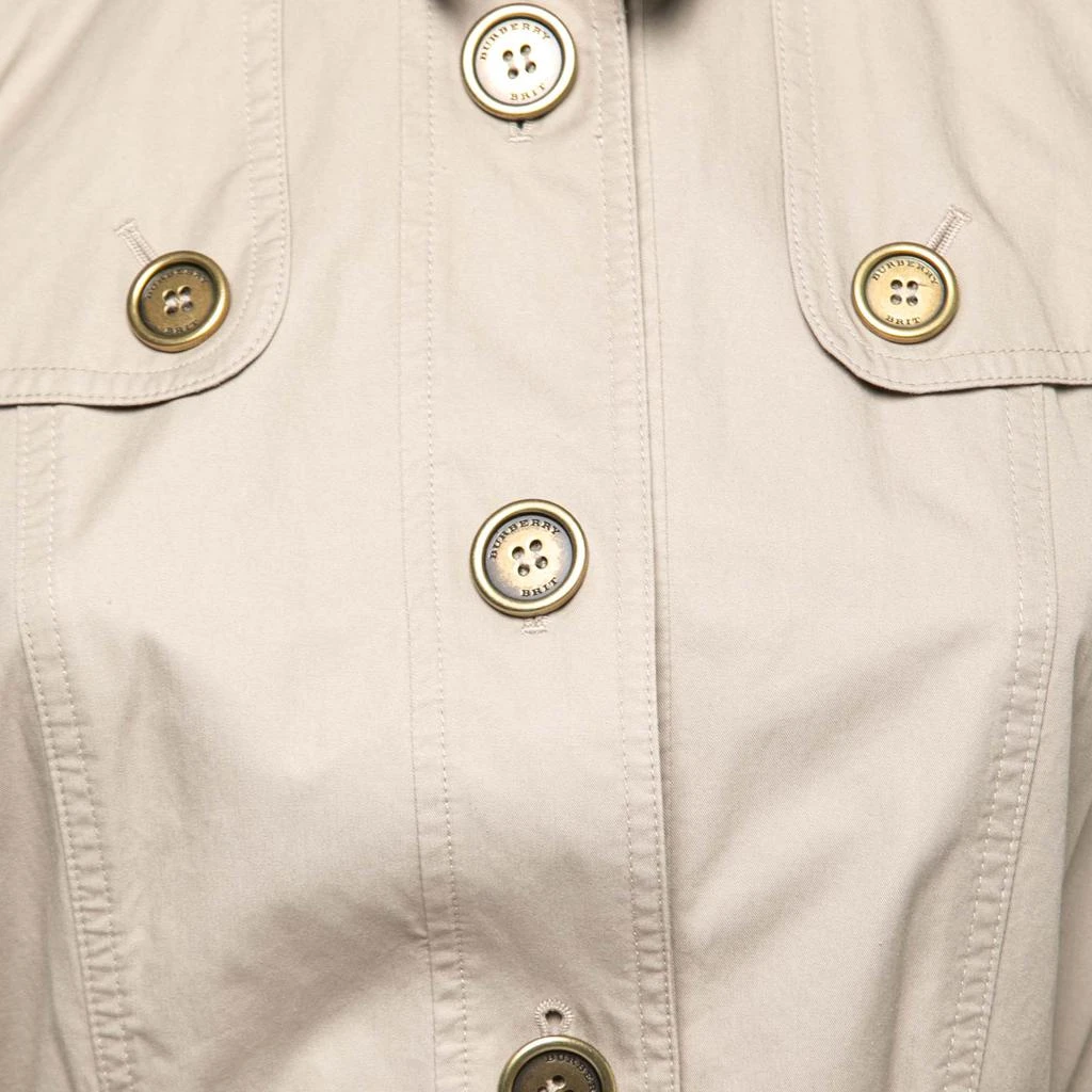 商品[二手商品] Burberry|Burberry Brit Beige Cotton Belted Trench Coat S,价格¥2368,第3张图片详细描述