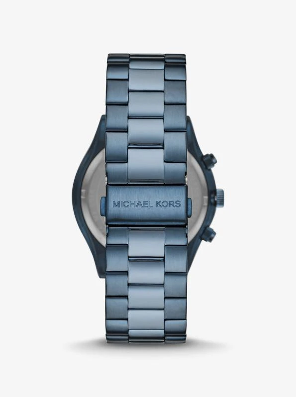 商品Michael Kors|Oversized Slim Runway Blue-Tone Watch,价格¥2063,第3张图片详细描述