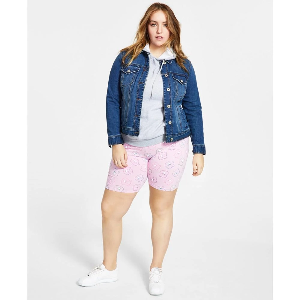 商品Freeze 24-7|Trendy Plus Size Care Bear Biker Shorts,价格¥39,第1张图片