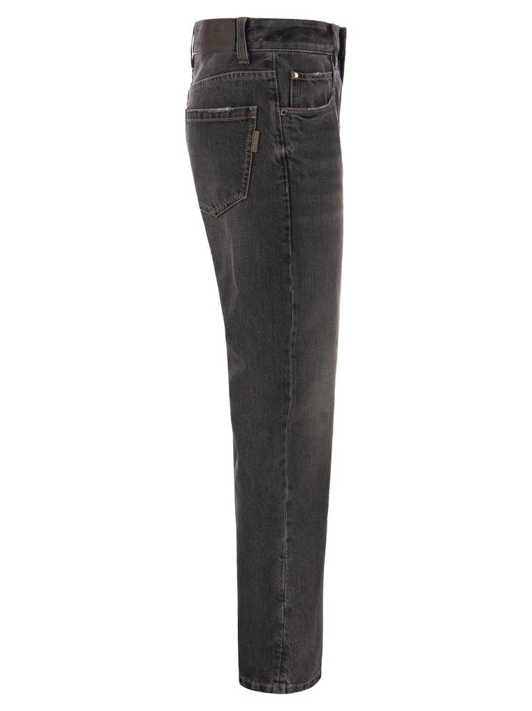 商品Brunello Cucinelli|Authentic Denim Trousers With Shiny Tab,价格¥7054,第3张图片详细描述