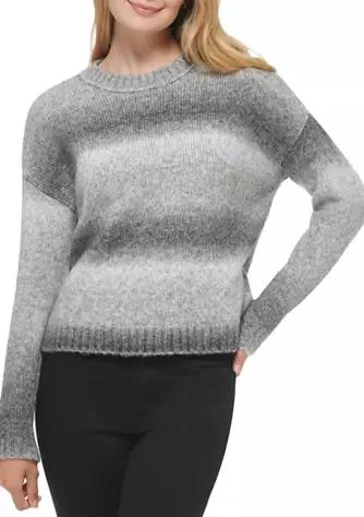 商品Calvin Klein|Klein Womens Gray Ombre Sweater,价格¥272,第1张图片