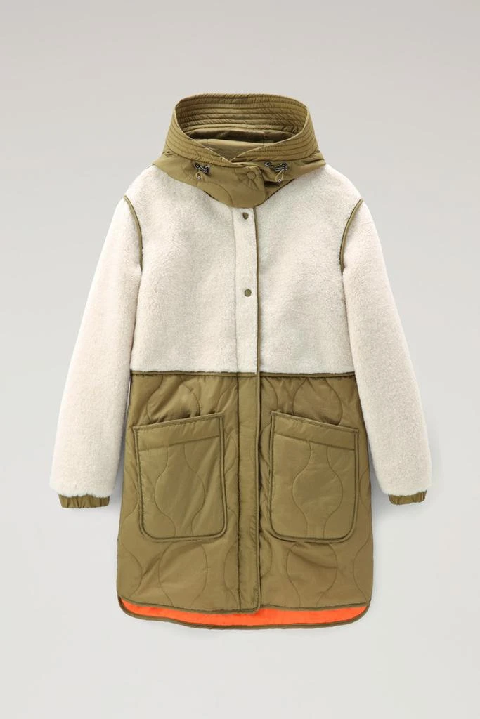 商品Woolrich|Alba Parka in Crinkle Nylon and Sherpa,价格¥2027,第1张图片