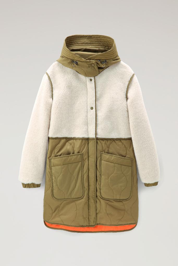 商品Woolrich|Alba Parka in Crinkle Nylon and Sherpa,价格¥3377,第7张图片详细描述