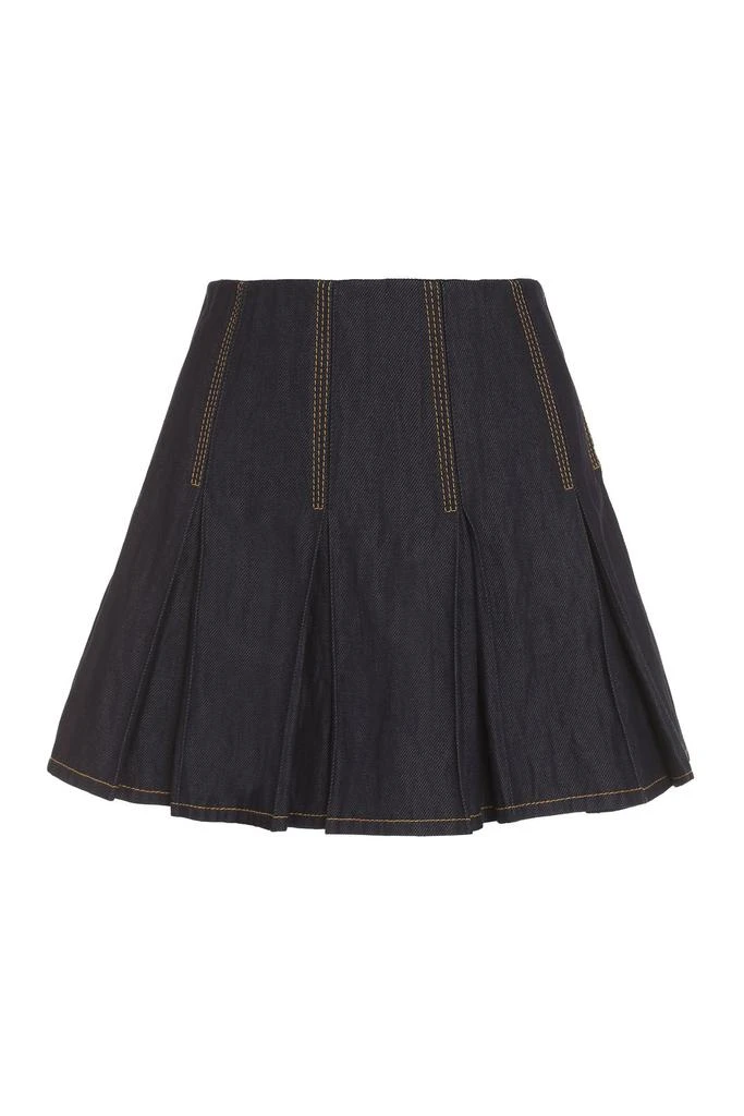 商品Bottega Veneta|Bottega Veneta Pleated Mini Skirt,价格¥5537,第1张图片