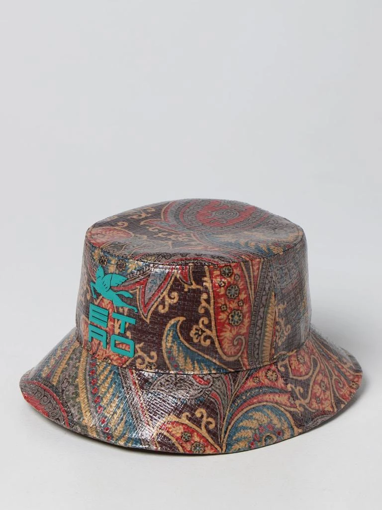 商品ETRO|Etro coated bucket hat with logo print,价格¥1433,第1张图片