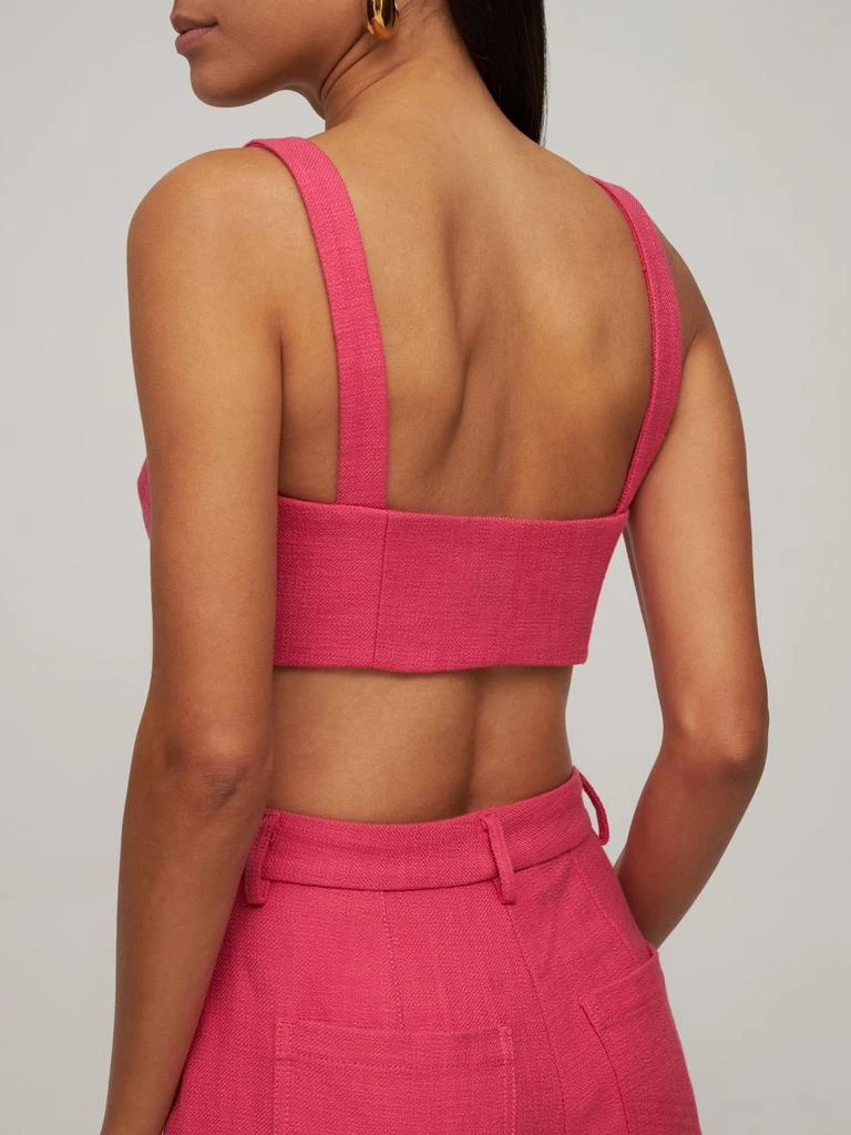 商品PRABAL GURUNG|Light Cotton Blend Tweed Crop Top,价格¥1098,第2张图片详细描述