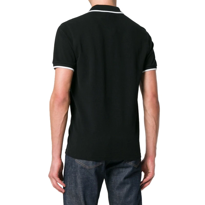 Kenzo 高田贤三 男士黑色纯棉虎头图案短袖POLO衫 F005PO0014BA-99 商品