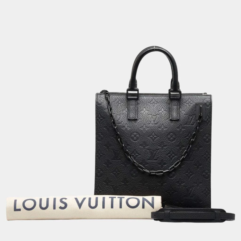 Louis Vuitton Black Leather Monogram Empreinte Sac Plat Messenger Crossbody Bag 商品