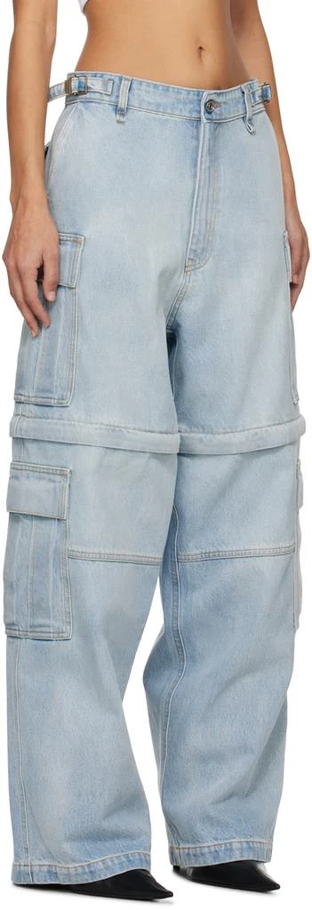 商品VTMNTS|Blue Faded Denim Cargo Pants,价格¥10900,第2张图片详细描述