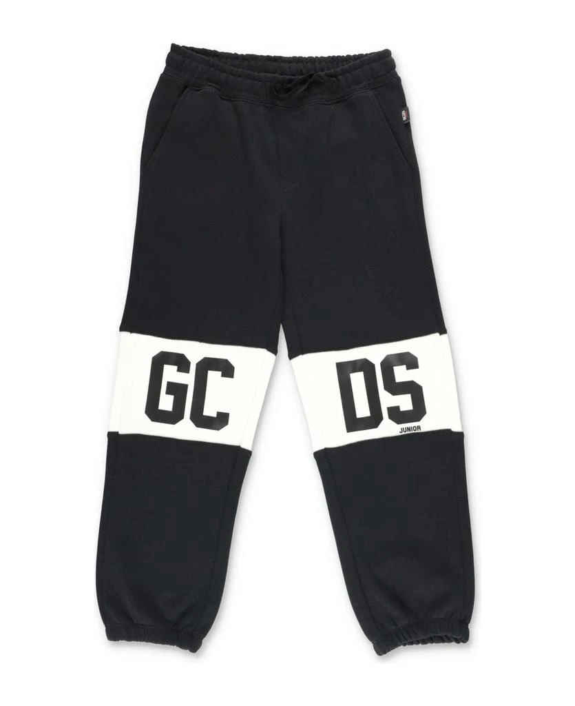 商品GCDS Mini|Gcds Pantaloni Neri In Felpa Di Cotone,价格¥1379,第1张图片