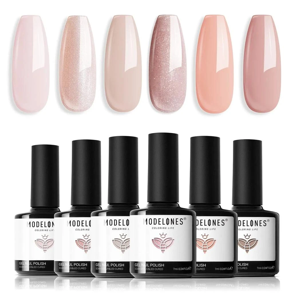 6 Shades Gel Nail Polish Set Collection 商品