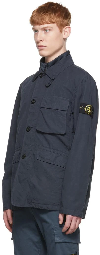 商品Stone Island|Blue Cotton Jacket,价格¥3931,第4张图片详细描述
