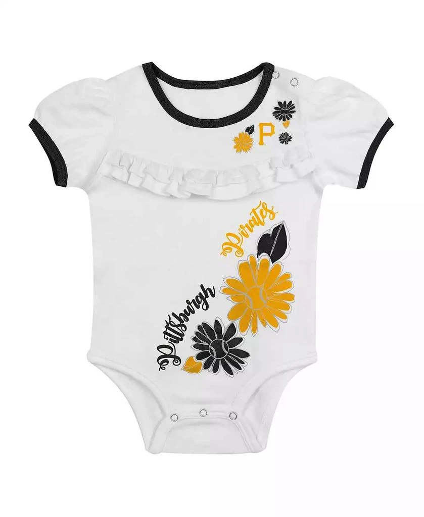 商品Outerstuff|Baby Boys and Girls 3-Piece White Pittsburgh Pirates Sweet Catcher Headband Skirt Set,价格¥280,第5张图片详细描述