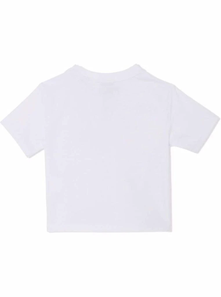商品Burberry|Kids Baby Boys White Cotton T-shirt With Logo,价格¥1215,第4张图片详细描述