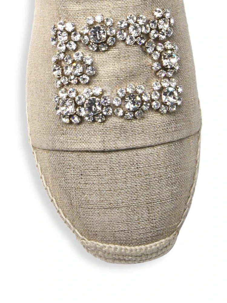商品Roger Vivier|Embellished Slip-On Espadrilles,价格¥7792,第3张图片详细描述