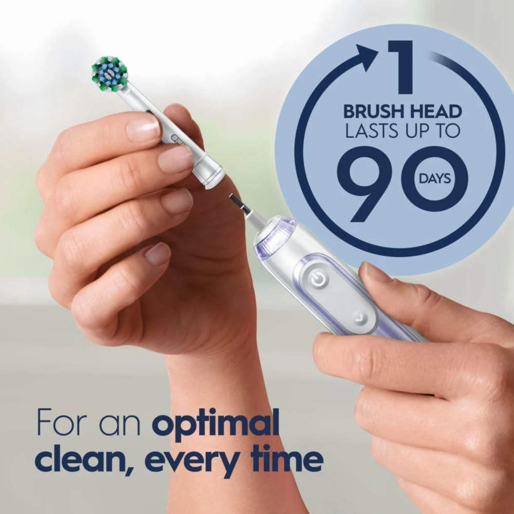 Oral-B Genius X Limited, Electric Toothbrush with Artificial Intelligence, Rechargeable Toothbrush (1) Replacement Brush Head, Travel Case, Orchid Purple 商品